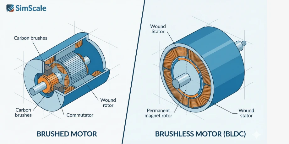 Brushed vs Brushless motor comparison