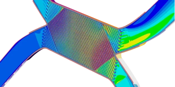 Siemens Energy customer case study cover image - simulation of a 3D printed heat exchanger