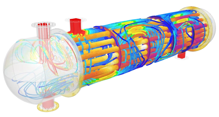 CFD and heat transfer simulation of a vessel within SimScale