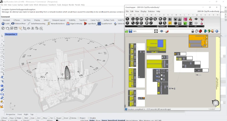 SimScale Rhino plugin for wind design — CAD-to-simulation workflow for architects