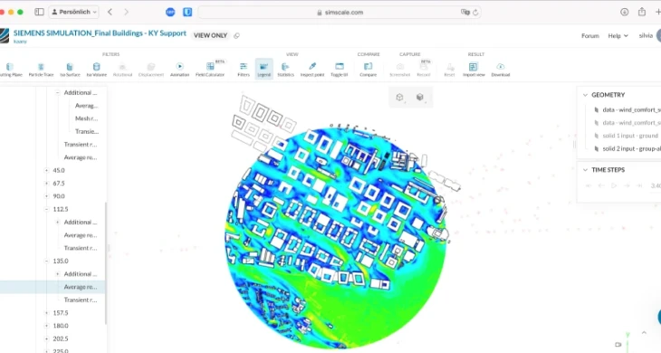 SimScale wind simulation in the browser