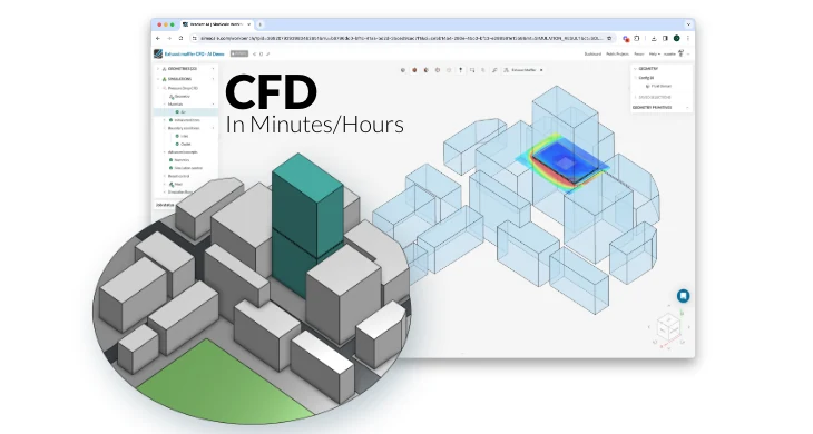 cloud native CFD simulation with AI for AEC