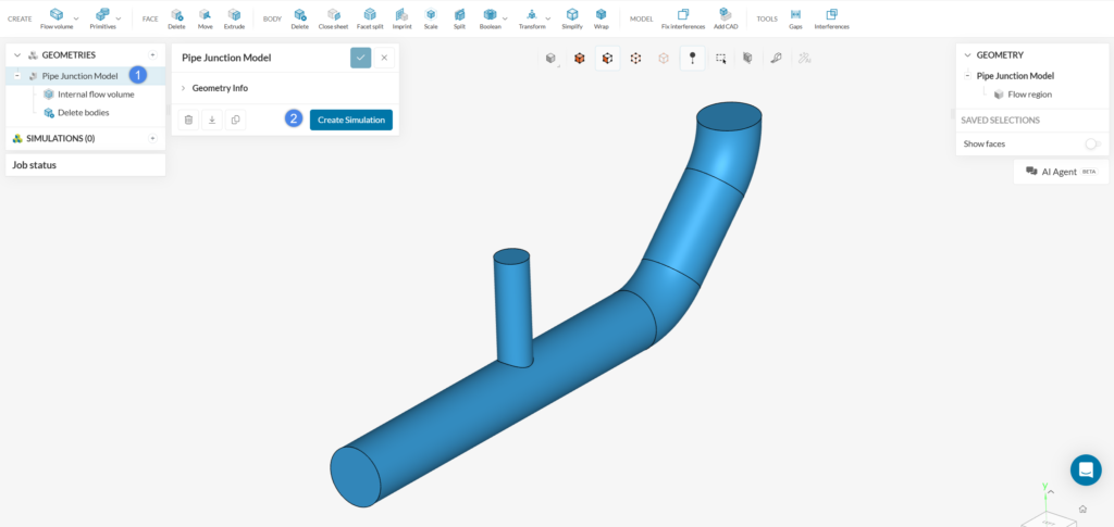 creating a new incompressible analysis of a pipe