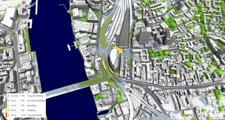 Final results for Wind Comfort criteria for PWC