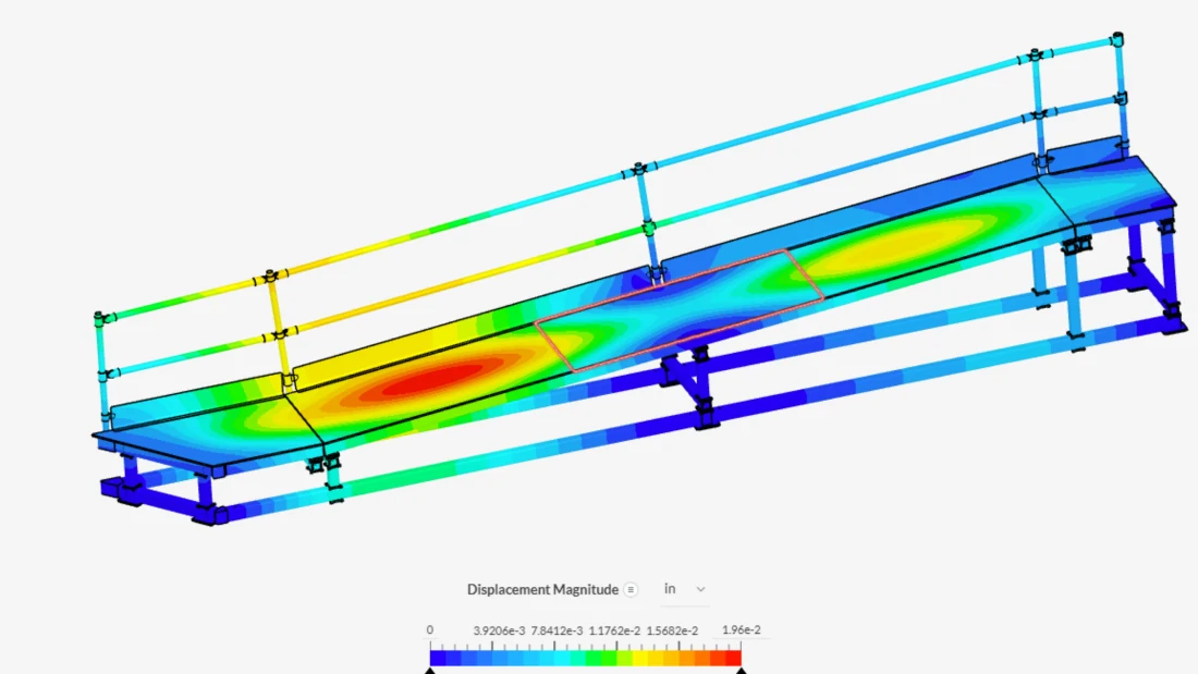 The final design using aluminium plating and revised tubing selection