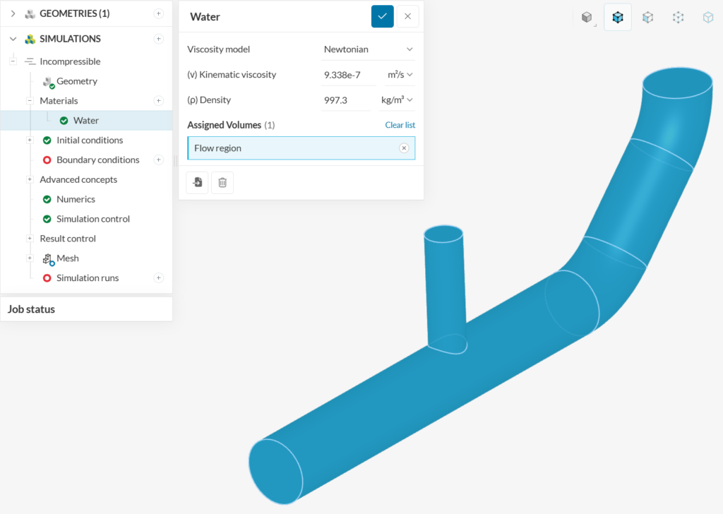 associating material with volume