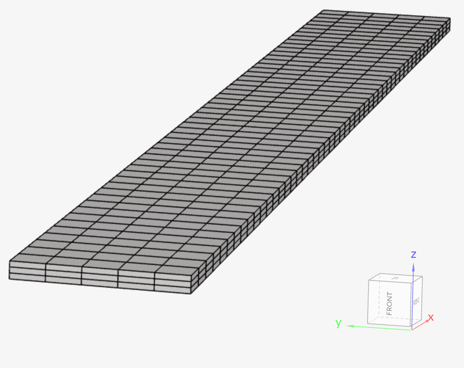hexahedral mesh generated in simscale