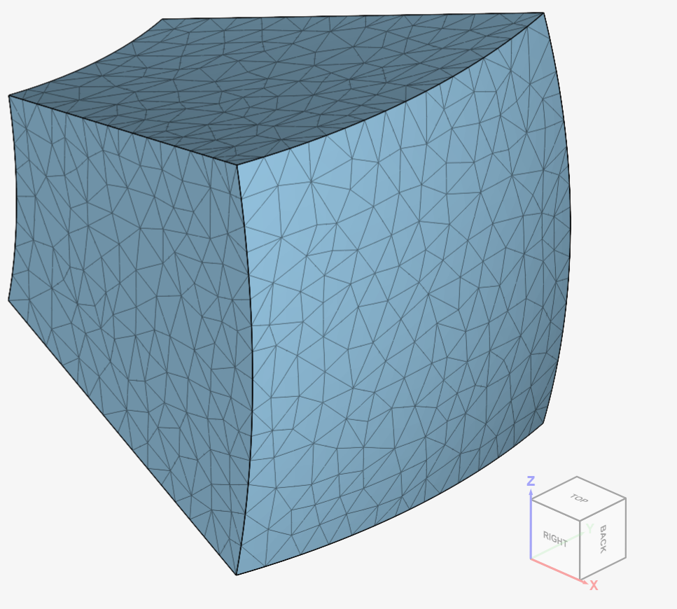 tetrahedral mesh validation case hollow sphere power release