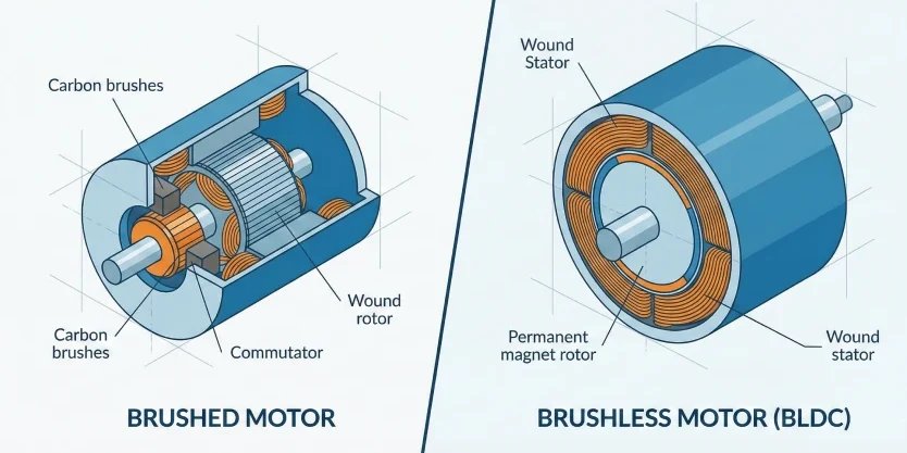 Brushed vs Brushless Motor
