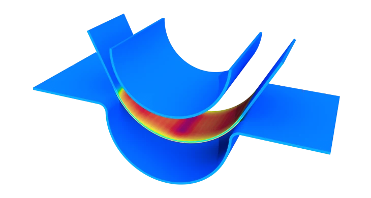 Sheet metal forming simulation