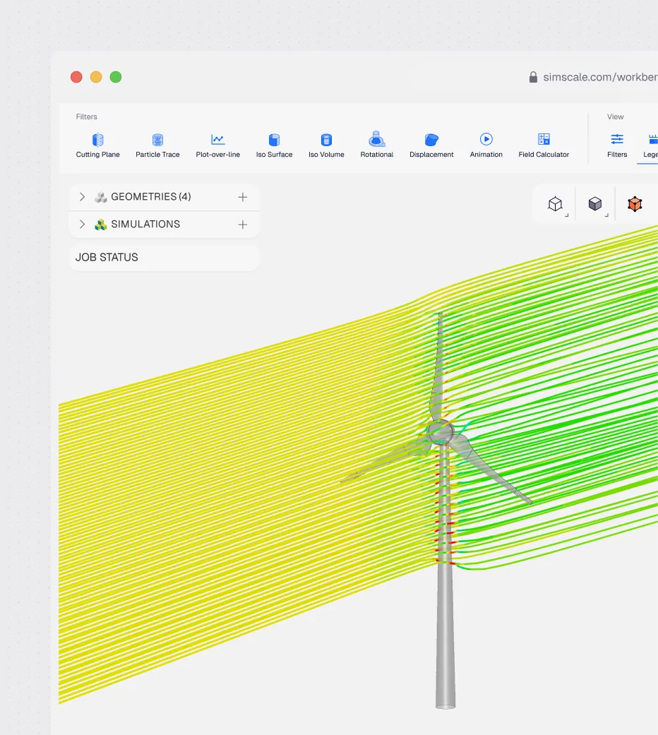 Aerodynamics CFD for wind turbines