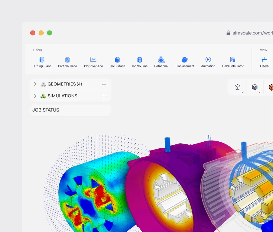 electric motor simulation