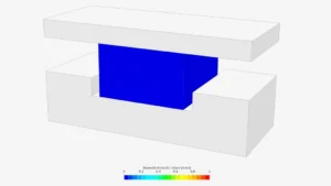 Nonlinear FEA simulation of seal deformation under loading