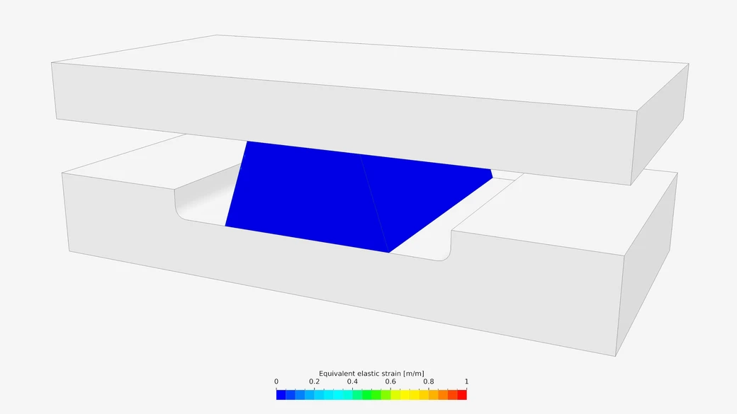 Nonlinear FEA simulation of seal deformation under loading