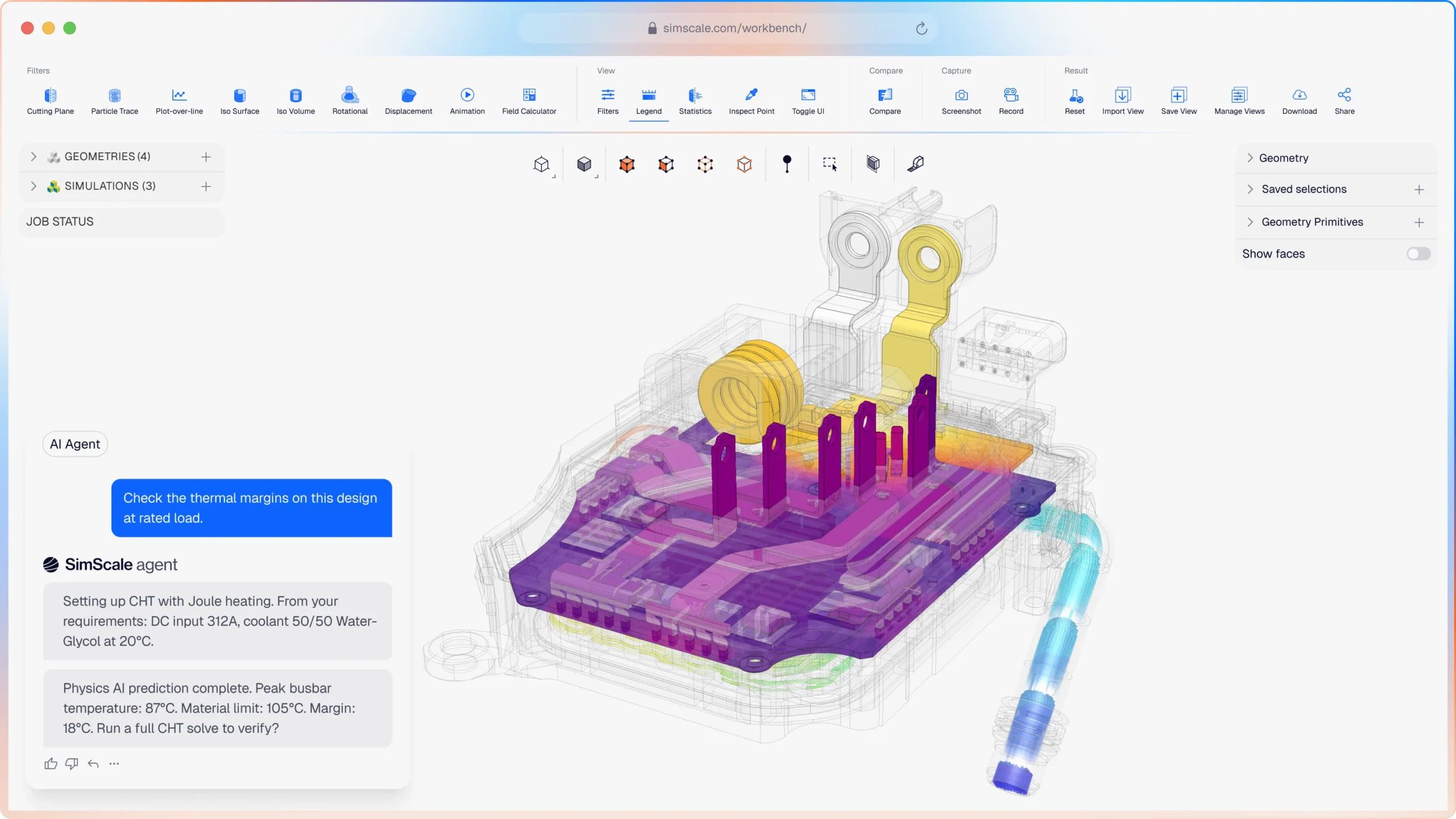 SimScale screenshot - AI Native  Engineering Simulation software In The Cloud
