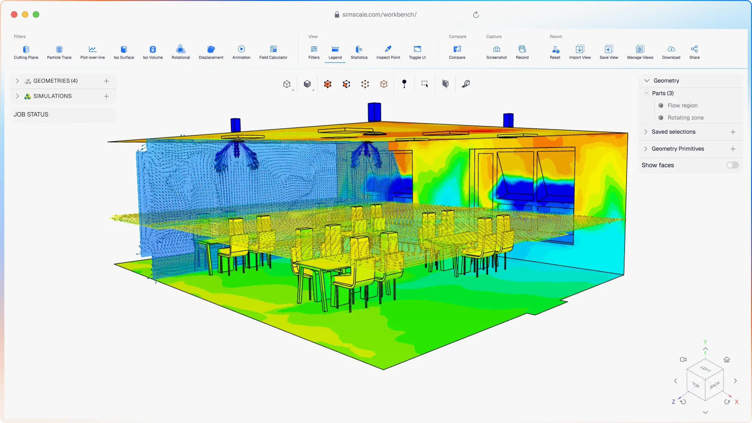 Indoor environment simulation