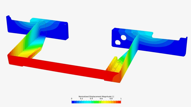 Calculated mode shapes below 150Hz