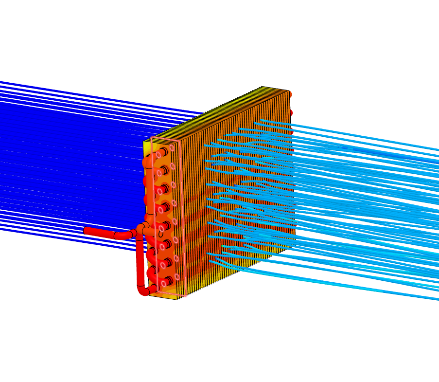 Plate and fin heat exchanger simulation