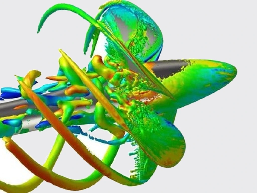 Ship propeller tip vortices
