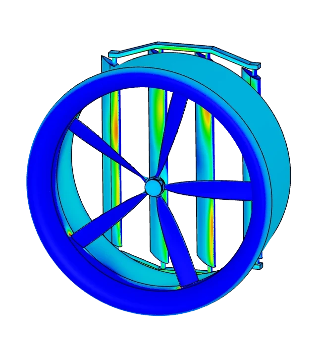 Hovercraft propeller and rudders