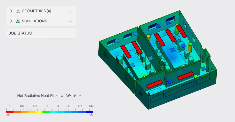 thermal radition simulation - thermodynamics in action