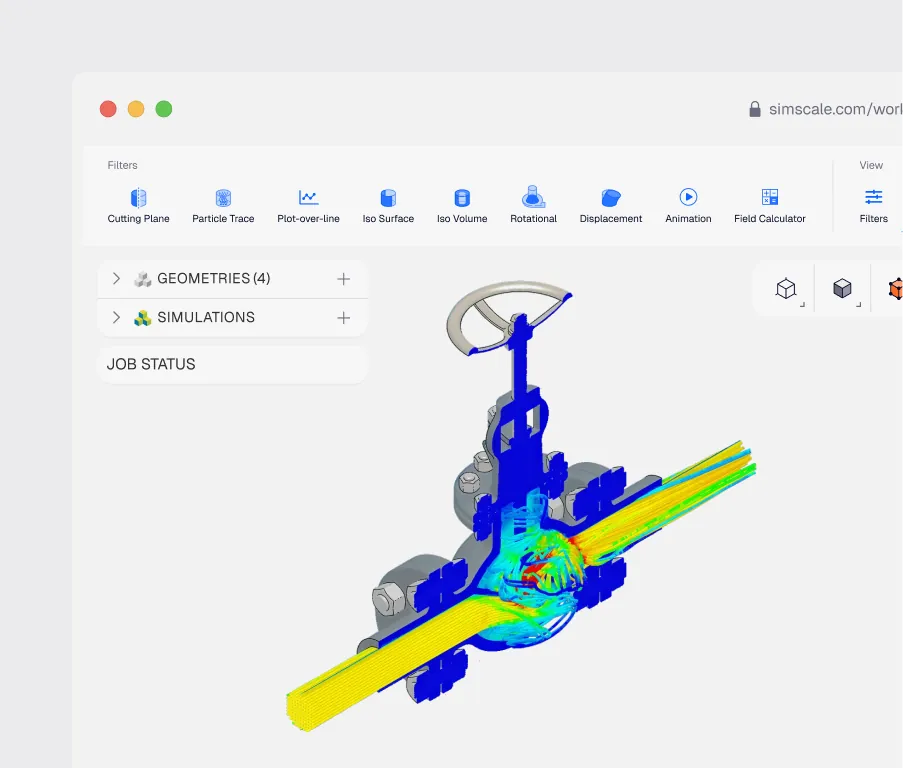 Valve CFD simulation