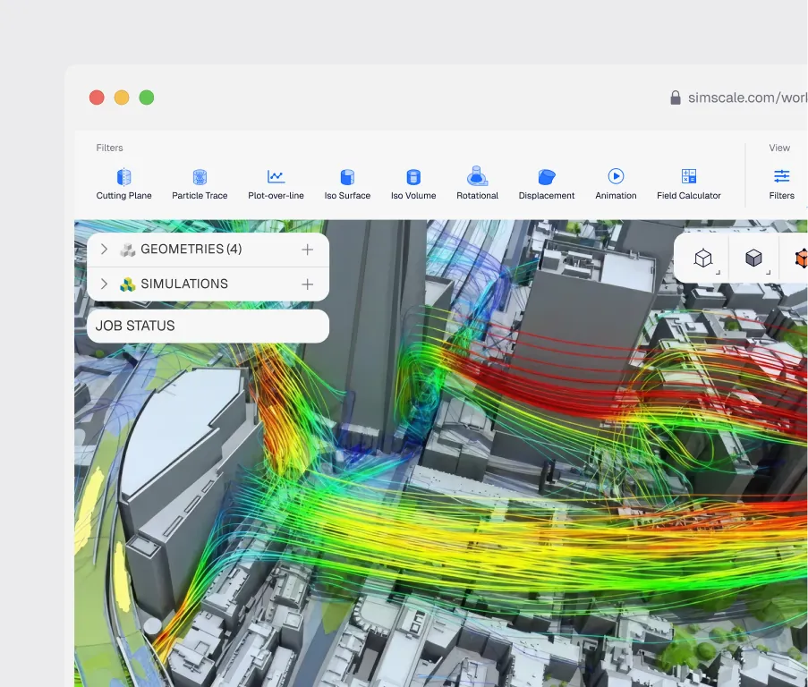 Wind CFD simulation