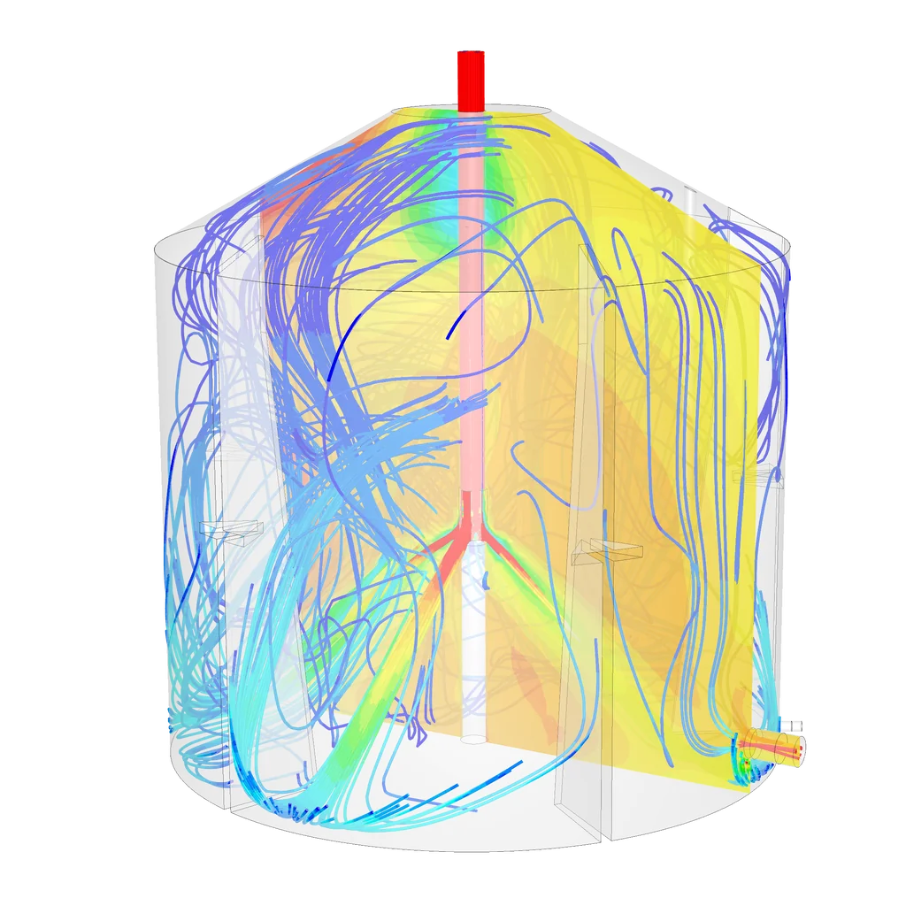Mixing in an flow battery electrolyte storage tank