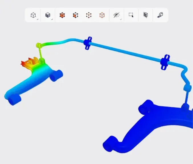 Structural FEA for robot bodies, chassis, arms, and drivetrains
