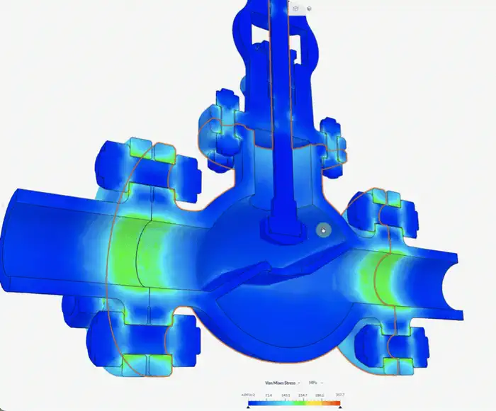 Legend rescaled to the selected part in a SimScale result view
