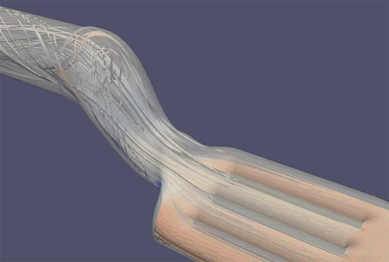 ATAG cfd simulation post processing image rendered from simscale