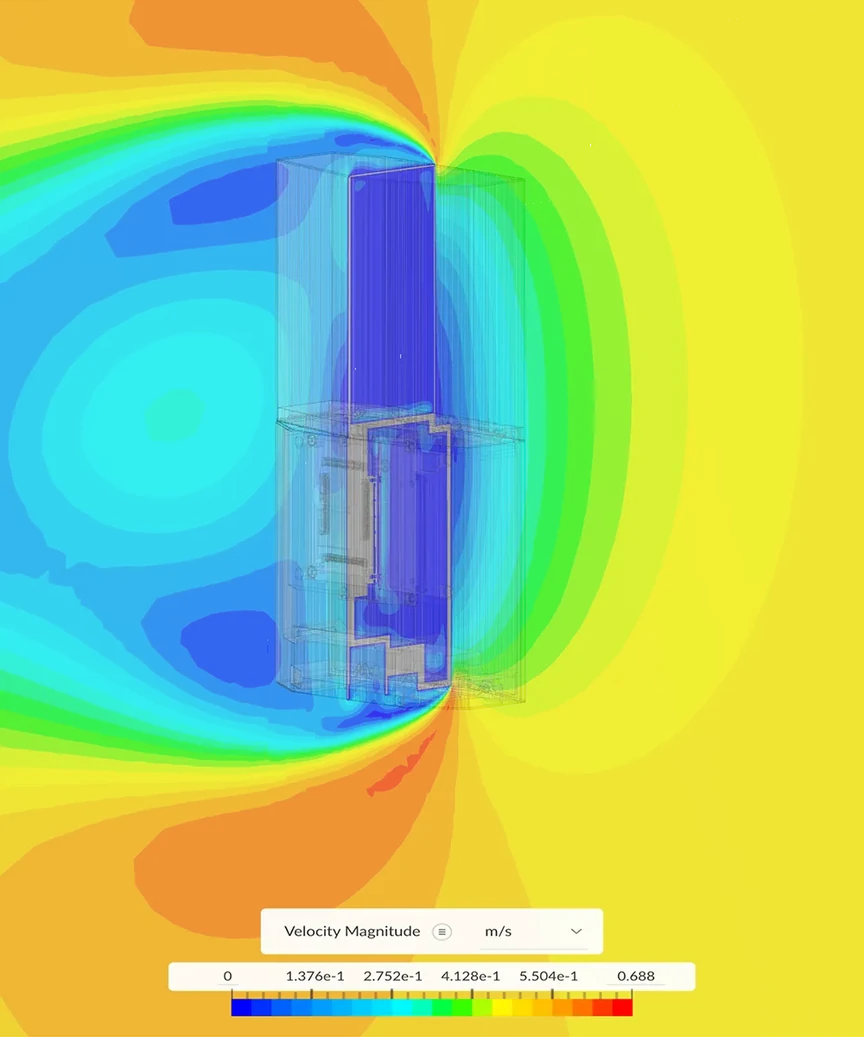 beamlink thermal and flow simulation using natural convection cooling only