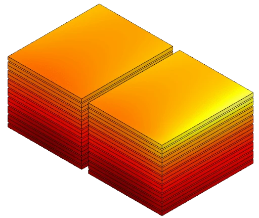 cell string temperature distribution thermal temperature post processing image simscale