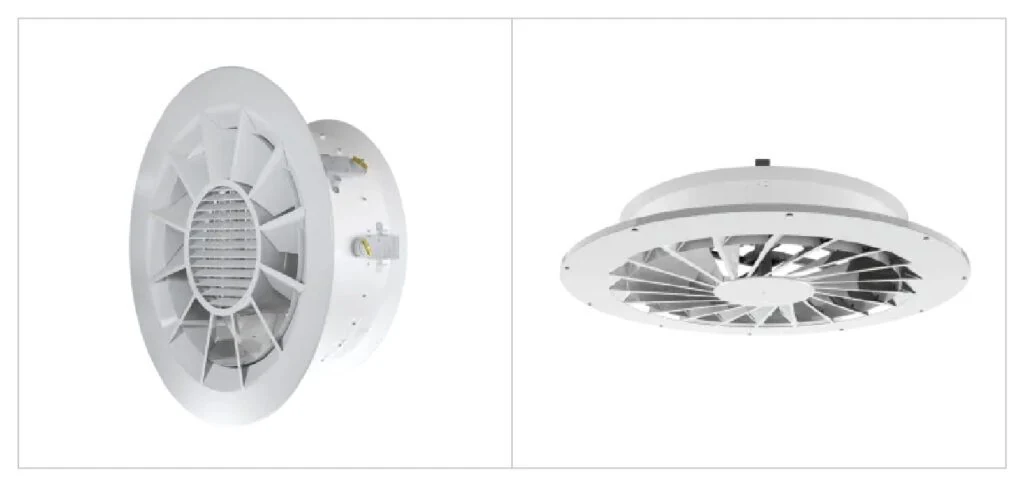 examples of the patented diffuser modules of the Fusion system, manufactured exclusively by Smartemp.