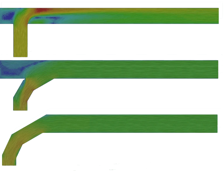Velocity plot air duct