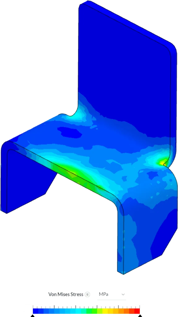 static nonlinear analysis simulation on  support brackets at higher temperatures