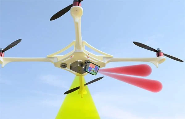 uav drone with terahertz transceiver