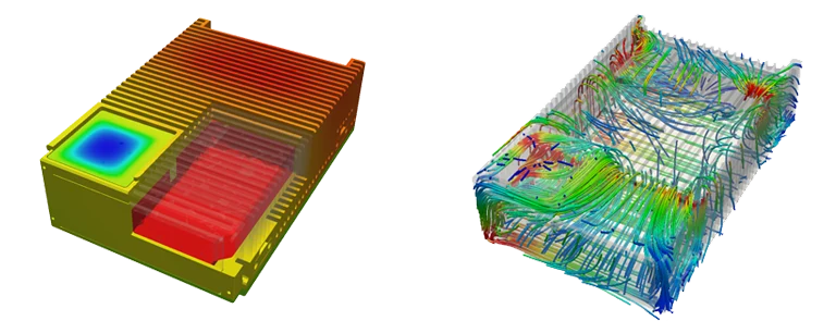 Thermal and CFD Simulations of the Electronics Casing