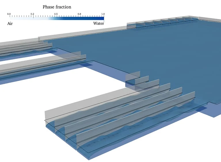 Phase fraction of free surfaces