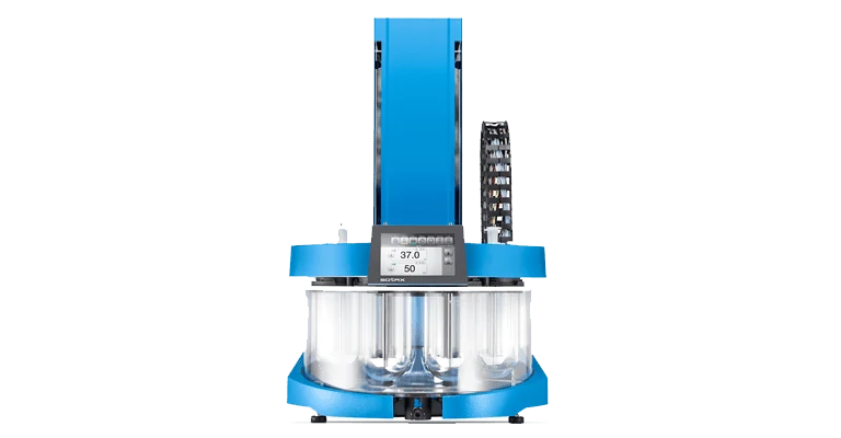 AT Xtend dissolution testing device with water bath and vessels