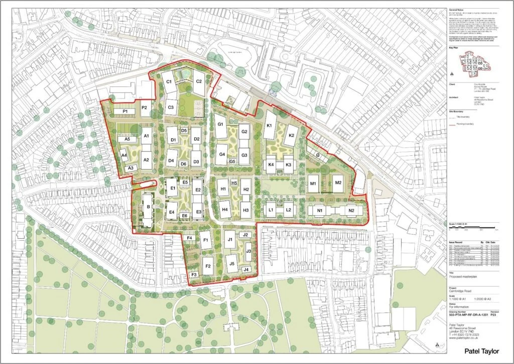 cambridge road estate proposed master plan