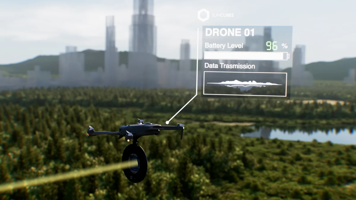 SunCubes deploys SimScale’s Engineering AI to develop laser-based charging solutions that let drones and UAVs recharge in flight