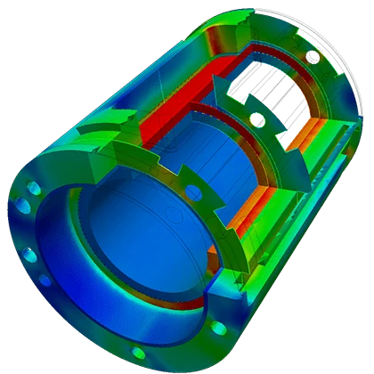 Clip through Heat Flux Field Inside the FlexyCUBE