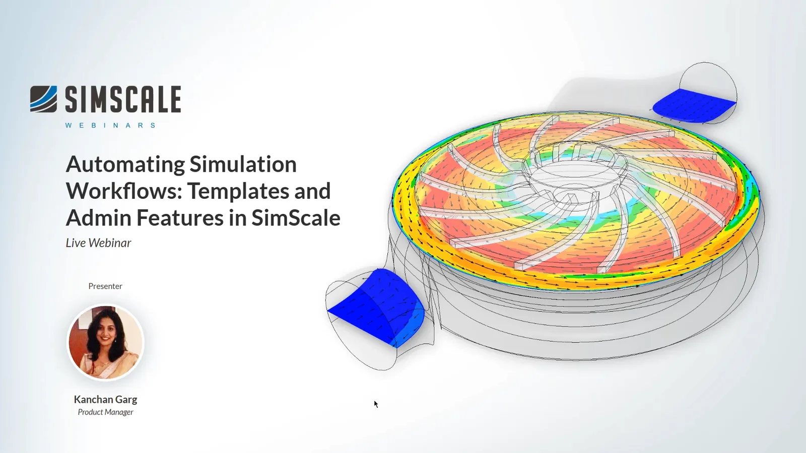 Automating Simulation Workflows: Templates and Admin Features in SimScale. webinar title slide