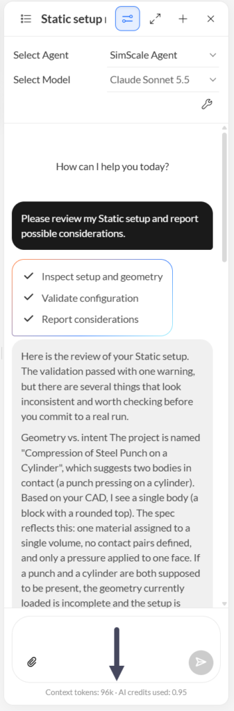 ai credits and context tokens
