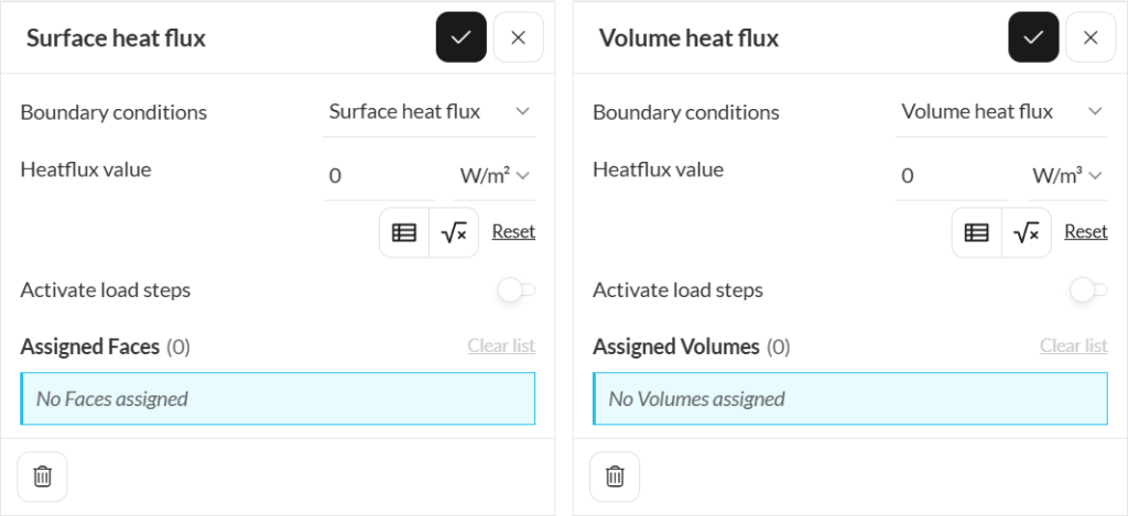 surface and volume heat fluxes marc
