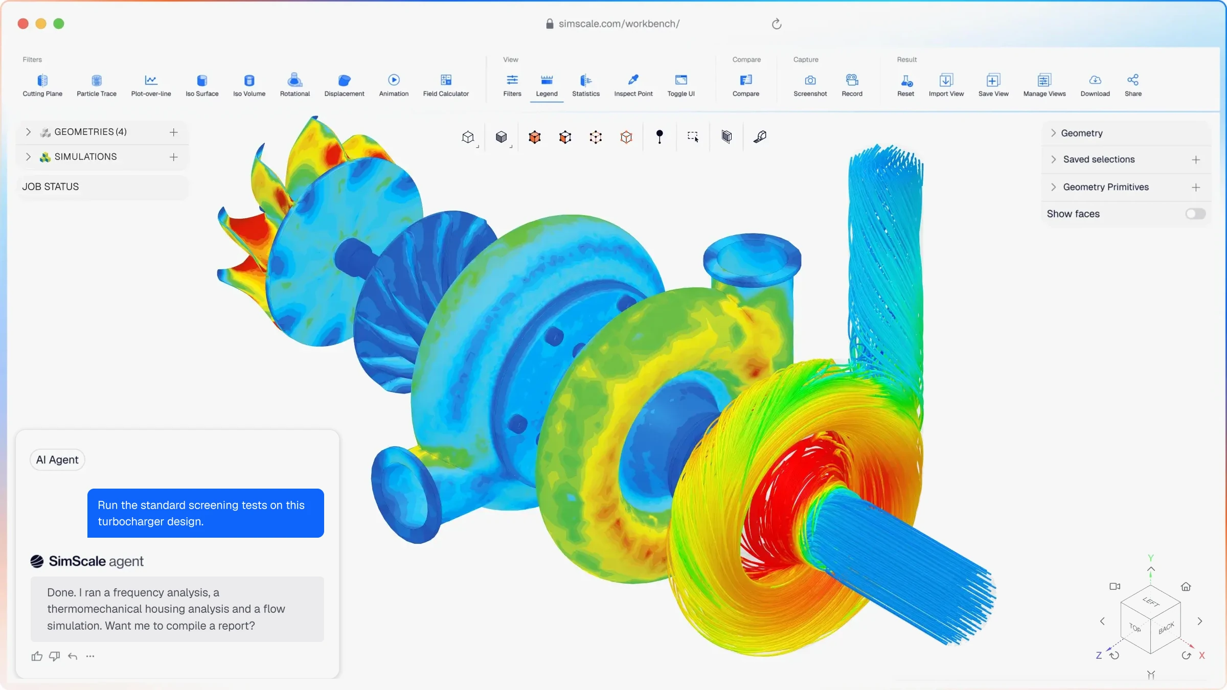 Turbomachinery multiphysics simulation
